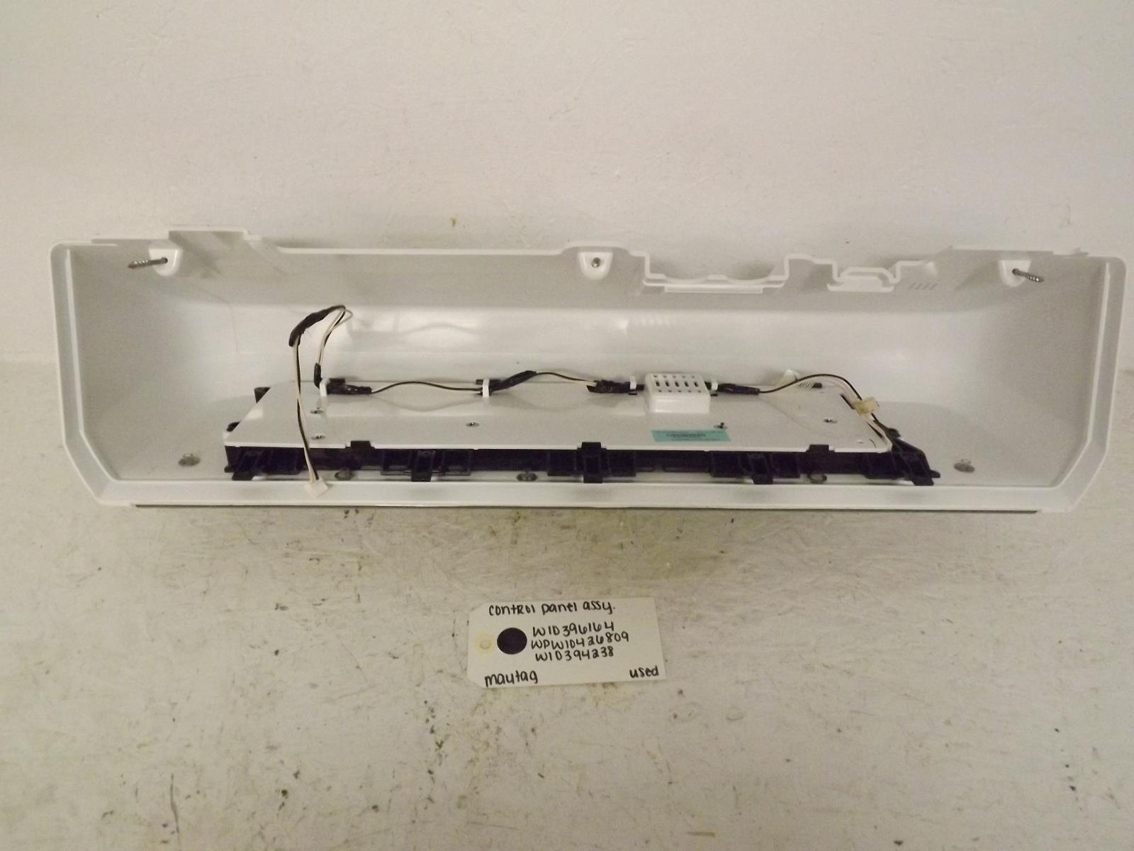 Maytag Washer W10396164 WPW10426809 W10394238 Control Panel Assembly Used Maytag Washer W10396164 WPW10426809 W10394238 Control Panel Assembly Used